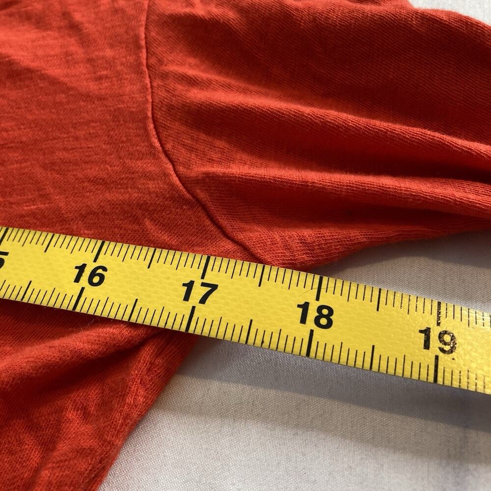 Vintage‎ Ralph Lauren Sport Y2K Women's Red Long Sleeve Top Size M Preppy Fitted - Picture 4 of 10